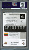 2011-12 SP Authentic #40 Donatas Motiejunas Signed Card AUTO PSA Slabbed Rockets