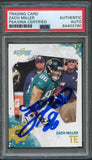 2010 Score Football #139 Zach Miller Signed Card AUTO PSA Slabbed