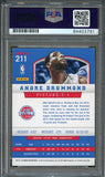 2012-13 Panini Basketball #211 Andre Drummond Signed Card AUTO PSA Slabbed Pistons