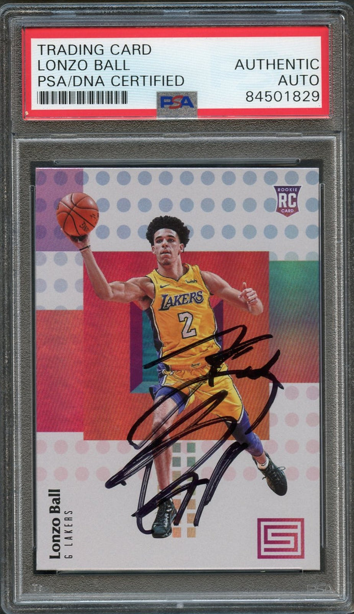 Lonzo Ball Authentic Autograph Red Chicago Bulls  