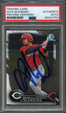 2016 Bowman Chrome Prospect #BCP 119 Alex Blandino Signed Card PSA Slabbed Auto Reds