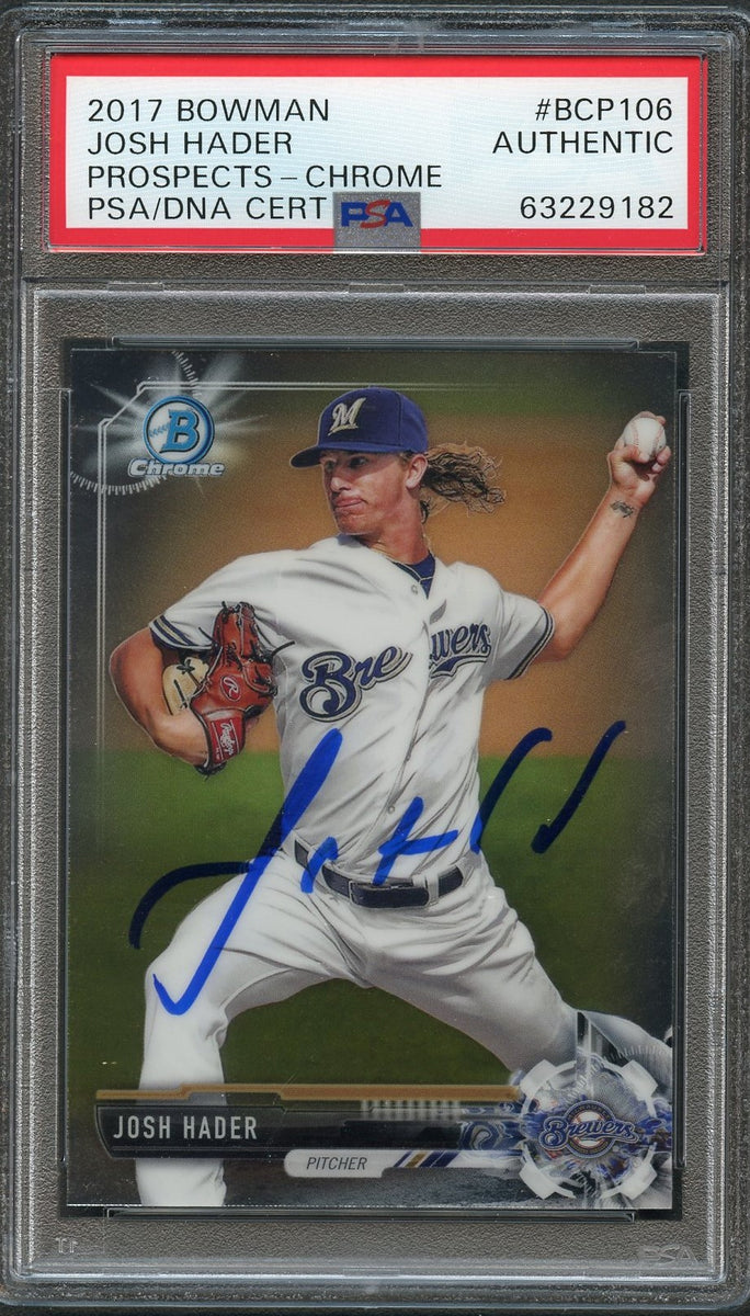 Josh Hader signed 8x10 photo PSA/DNA Milwaukee Brewers Autographed