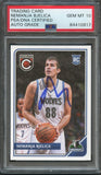 2015-16 Panini Complete #307 Nemanja Bjelica Signed Card AUTO 10 PSA/DNA Slabbed RC Timberwolves