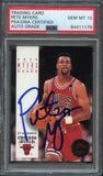 1993-94 Skybox #208 Pete Myers RC Signed Card AUTO 10 PSA Slabbed