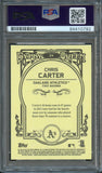 2013 Topps Gypsy Queen #24 Chris Carter Signed Card PSA Slabbed Auto 10 A's