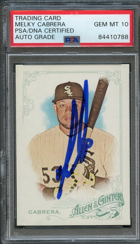 2015 Topps Allen and Ginter #197 Melky Cabrera Signed Card PSA Slabbed Auto 10 White Sox