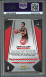 2017-18 PANINI Prizm #109 John Collins Signed Card AUTO PSA/DNA Slabbed Hawks RC