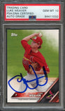 2016 Topps Pro Debut #48 Luke Weaver Signed Card PSA Slabbed Auto Grade 10 Cardinals