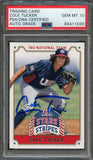 2015 Stars And Stripes #23 Cole Tucker Signed Card PSA Slabbed Auto 10 Pirates