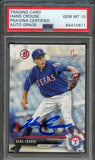 2017 Bowman Draft 1st #BD-33 HANS CROUSE Signed Card AUTO Grade 10 PSA Slabbed Rangers