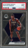 2019-20 Panini Mosaic #209 Zion Williamson PSA 9 Mint Rookie RC Pelicans