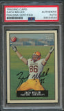 2009 Topps Magic #10 Zach Miller Signed Card PSA Slabbed Sun Devils