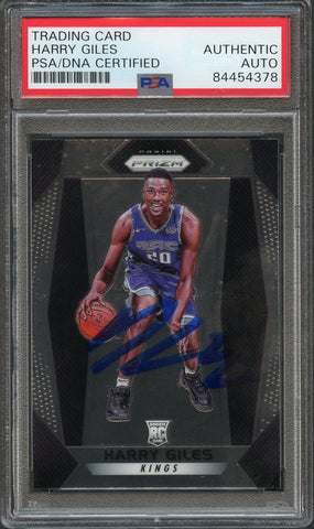 2017-18 Panini Prizm #28 HARRY GILES Signed Card AUTO PSA Slabbed RC