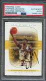 2004-05 Fleer Genuine #81 Stephen Jackson Signed Card AUTO PSA Slabbed Pacers