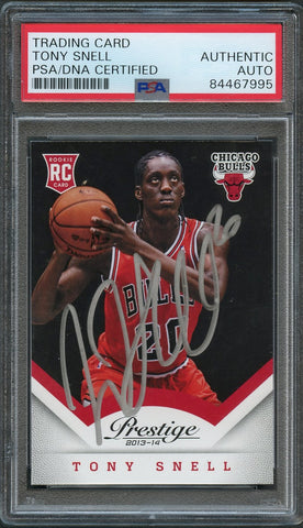 2013-14 Panini Prestige #180 Tony Snell Signed Card AUTO PSA Slabbed RC Bulls