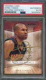2004-05 SkyBox Autographics #2 Derek Fisher Signed Card AUTO PSA Slabbed Warriors