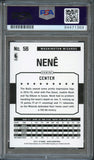 2015-16 NBA Hoops #56 Nene Signed AUTO 10 PSA Slabbed Wizards