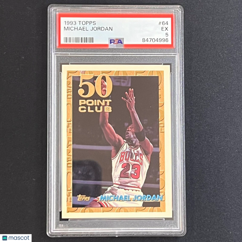 1993 Topps #64 Michael Jordan Card PSA EX 5 Bulls