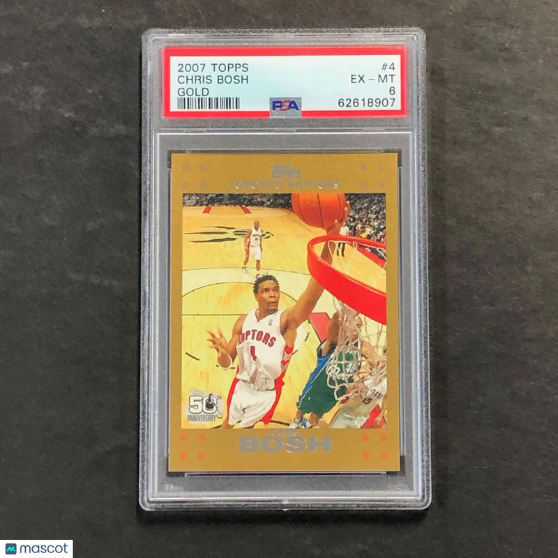 2007 Topps #4 Chris Bosh PSA 6 EX-MT GOLD