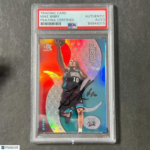 2000 Skybox #31 Mike Bibby Signed Card AUTO PSA Slabbed Grizzlies