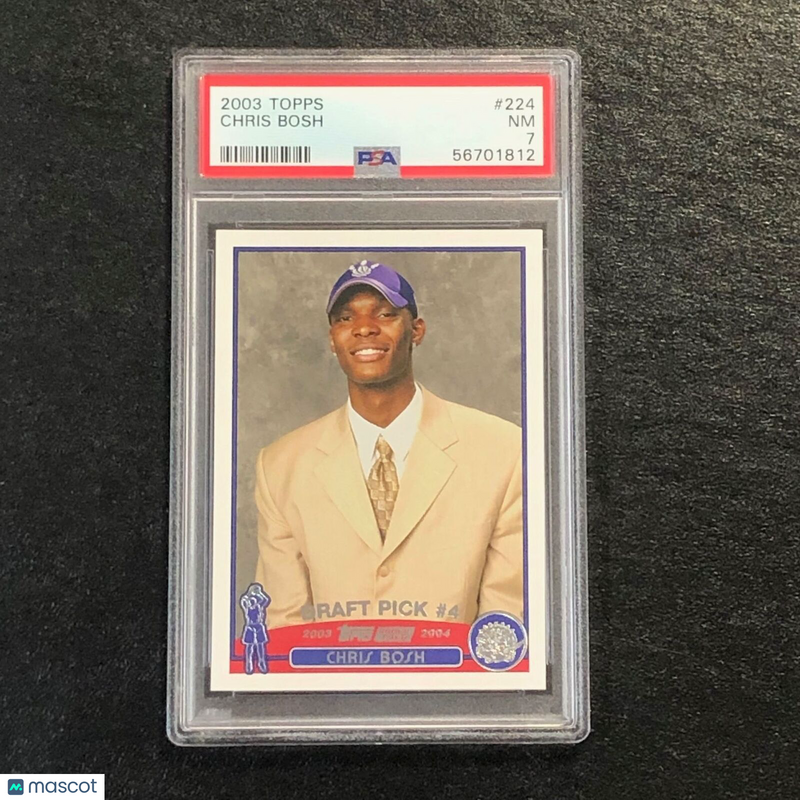 2003 Topps #224 Chris Bosh PSA 7 NM Draft Pick