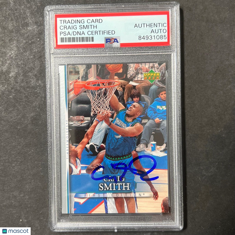 2007-08 Upperdeck First Edition #67 Craig Smith Signed Card AUTO PSA Slabbed Tim