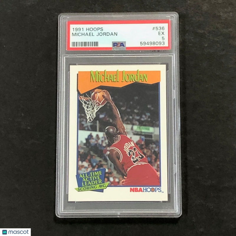 1991 Hoops #536 Michael Jordan PSA 5 EX Bulls