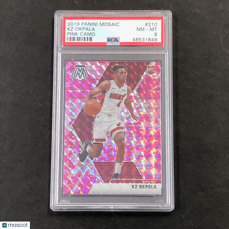 2019 Panini Mosaic #210 KZ OKPALA PSA 8 NM-MT Pink Camo