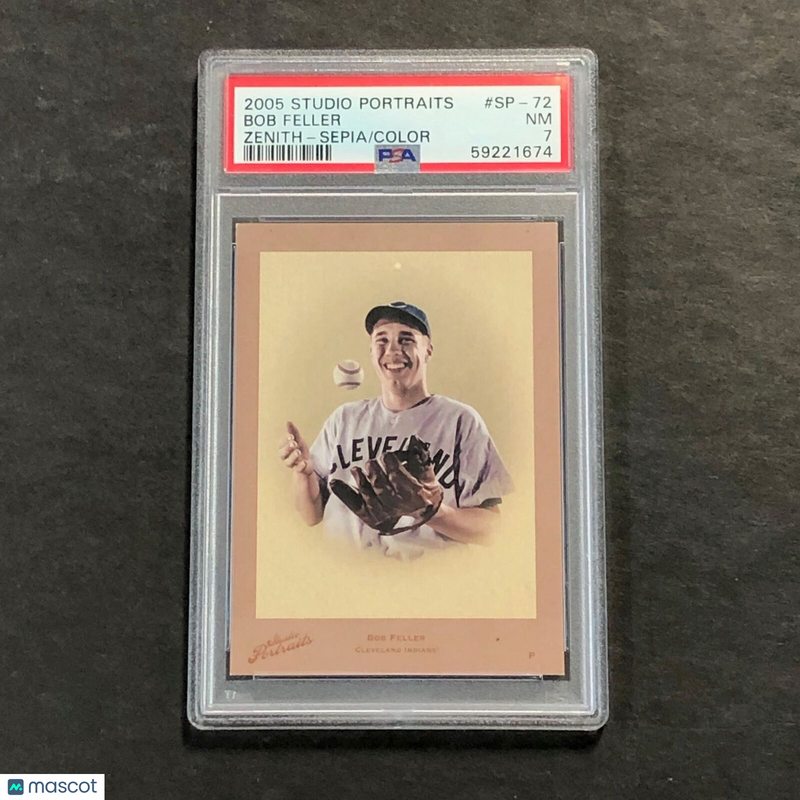 2005 Studio Portraits #SP-72 Bob Feller PSA 7 NM Zenith-Sepia/Color