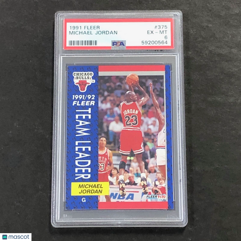 1991 Fleer Michael Jordan #375 PSA 6 EX-MT Bulls