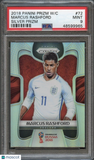 2018 Panini Prizm World Cup #72 Marcus Rashford Silver Prizm PSA 9 Mint
