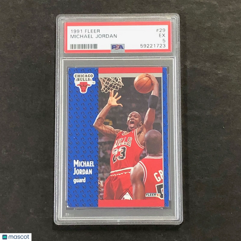 1991 Fleer #29 Michael Jordan PSA 5 EX Bulls