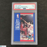 1991 Fleer #234 All Star Game PSA 7 NM A Game of Contrasts Michael Jordan