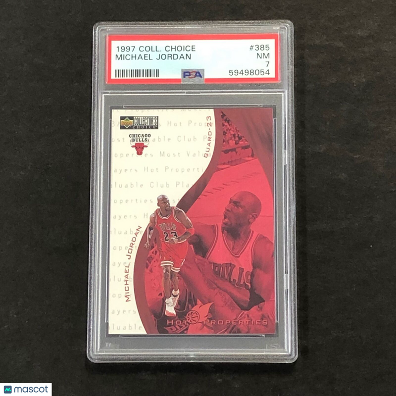 1997 Coll. Choice #385 Michael Jordan PSA 7 NM Bulls