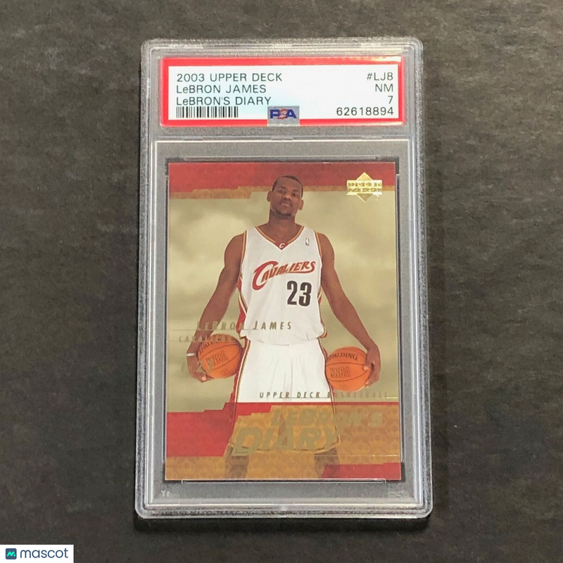 2003 Upper Deck #LJ8 Lebron James PSA 7 NM Lebron's Diary