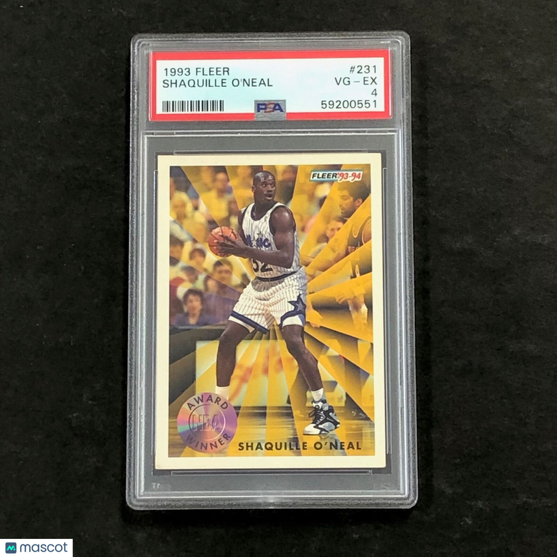 1993 Fleer #231 Shaquille O'Neal PSA 4 VG-EX Magic