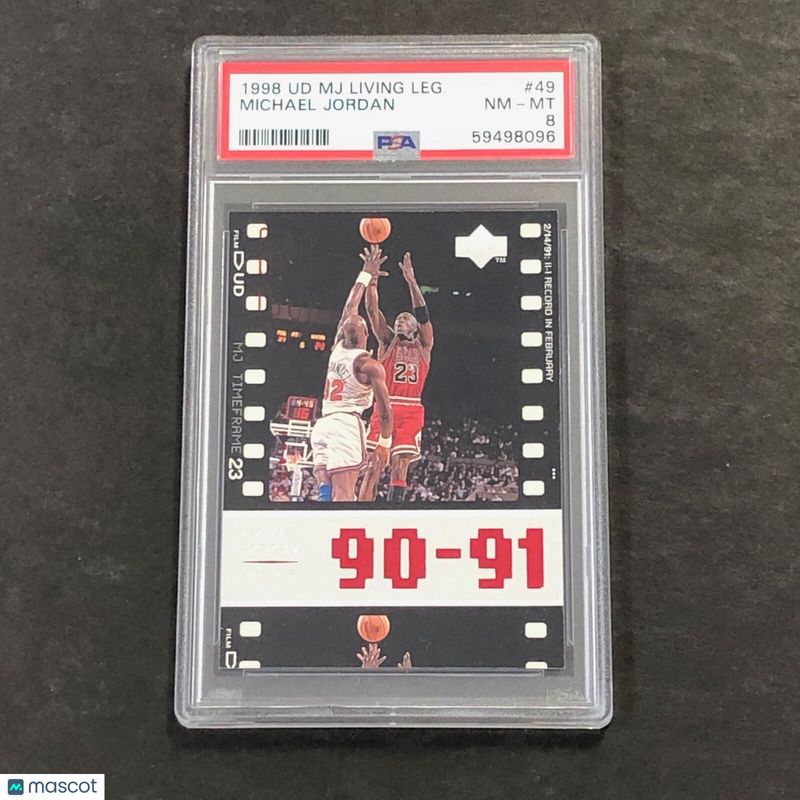 1998 UD MJ Living Leg #49 Michael Jordan PSA 8 NM-MT Bulls