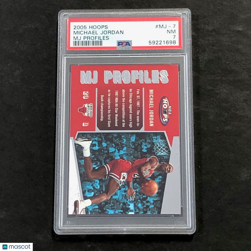 2005 Hoops Michael Jordan #MJ-7 Michael Jordan PSA 7 NM MJ Profiles