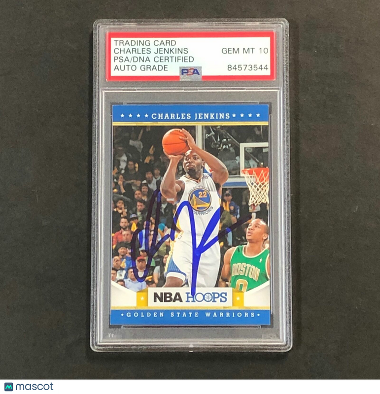 2012-13 NBA HOOPS #251 CHARLES JENKINS Signed Card AUTO 10 PSA Slabbed Warriors
