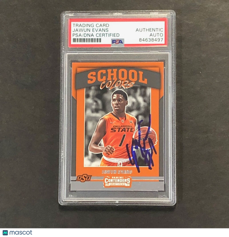 2017-18 Panini Contenders Draft Picks School Colors #23 JAWUN EVANS Signed Card