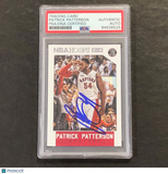 2015-16 NBA Hoops #196 Patrick Patterson Signed Card AUTO PSA Slabbed Raptors