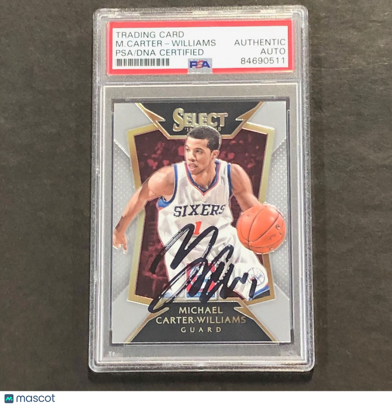2014-15 Panini Select #48 Michael Carter-Williams Signed Card AUTO PSA Slabbed 7