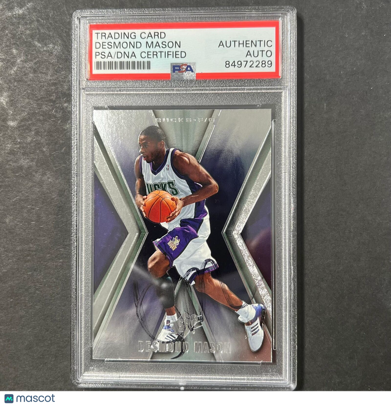 2005-06 SPx #47 Desmond Mason Signed Card Auto PSA/DNA Slabbed Bucks
