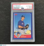 2003 Topps #313 C.J. Wilson Signed Card Auto PSA Slabbed Texas Rangers