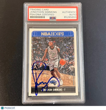 2017-18 Panini Hoops #198 Jonathan Simmons Signed Card AUTO PSA Slabbed Magic