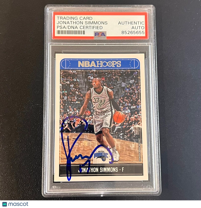 2017-18 Panini Hoops #198 Jonathan Simmons Signed Card AUTO PSA Slabbed Magic