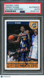 2013-14 NBA Hoops #180 Jeremy Evans Signed Card AUTO PSA Slabbed Jazz