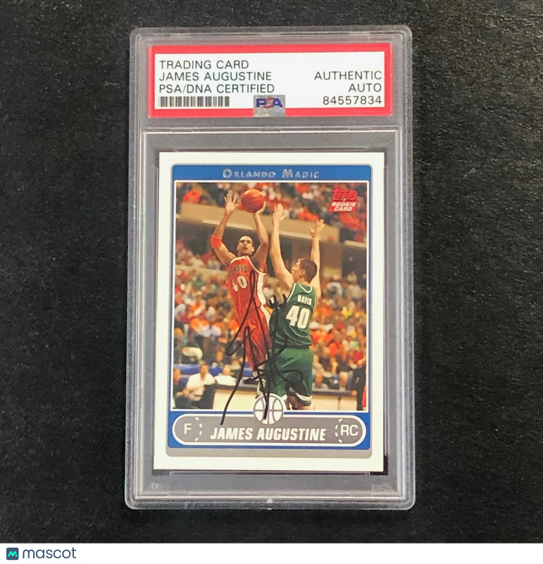 2006-07 Topps #237 James Augustine Signed Card AUTO PSA Slabbed RC Magic