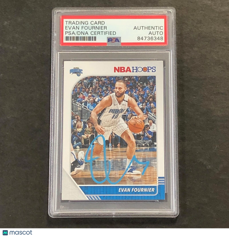 2019-20 Panini NBA Hoops #139 EVAN FOURNIER Signed Card AUTO PSA Slabbed Magic