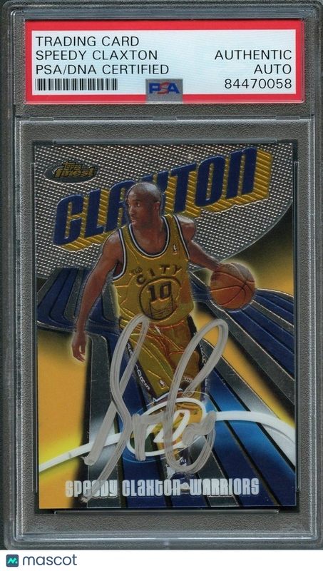 2003-04 Topps Finest #21 Speedy Claxton Signed Card Auto PSA Slabbed